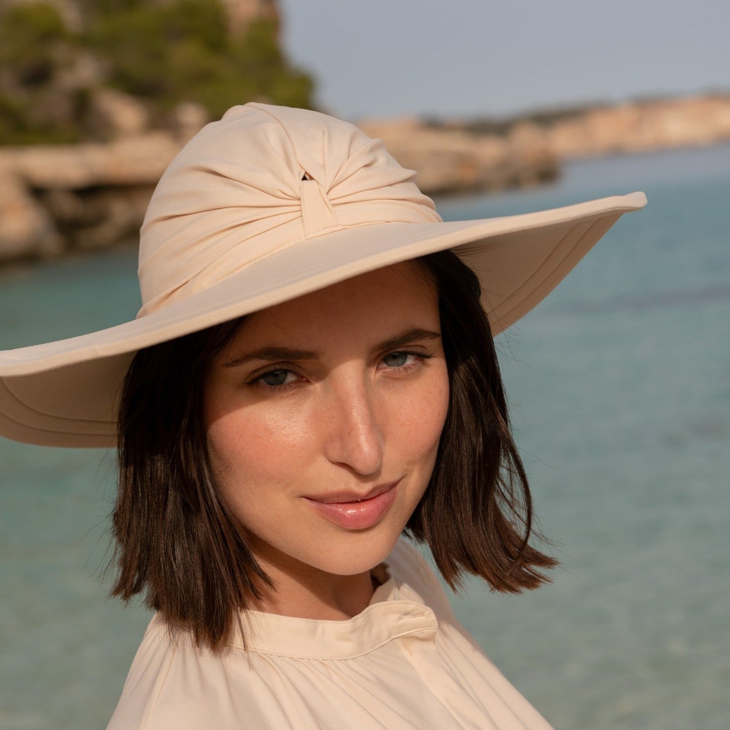 Bahamas UV-solhatt Beige