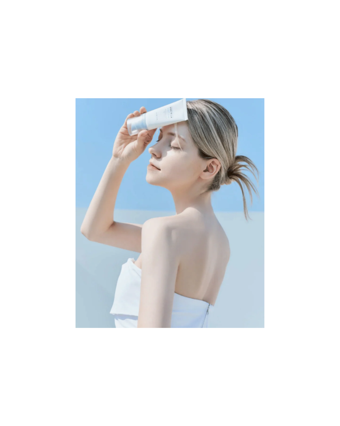 Centella solserum med SPF-skydd produktförpackning