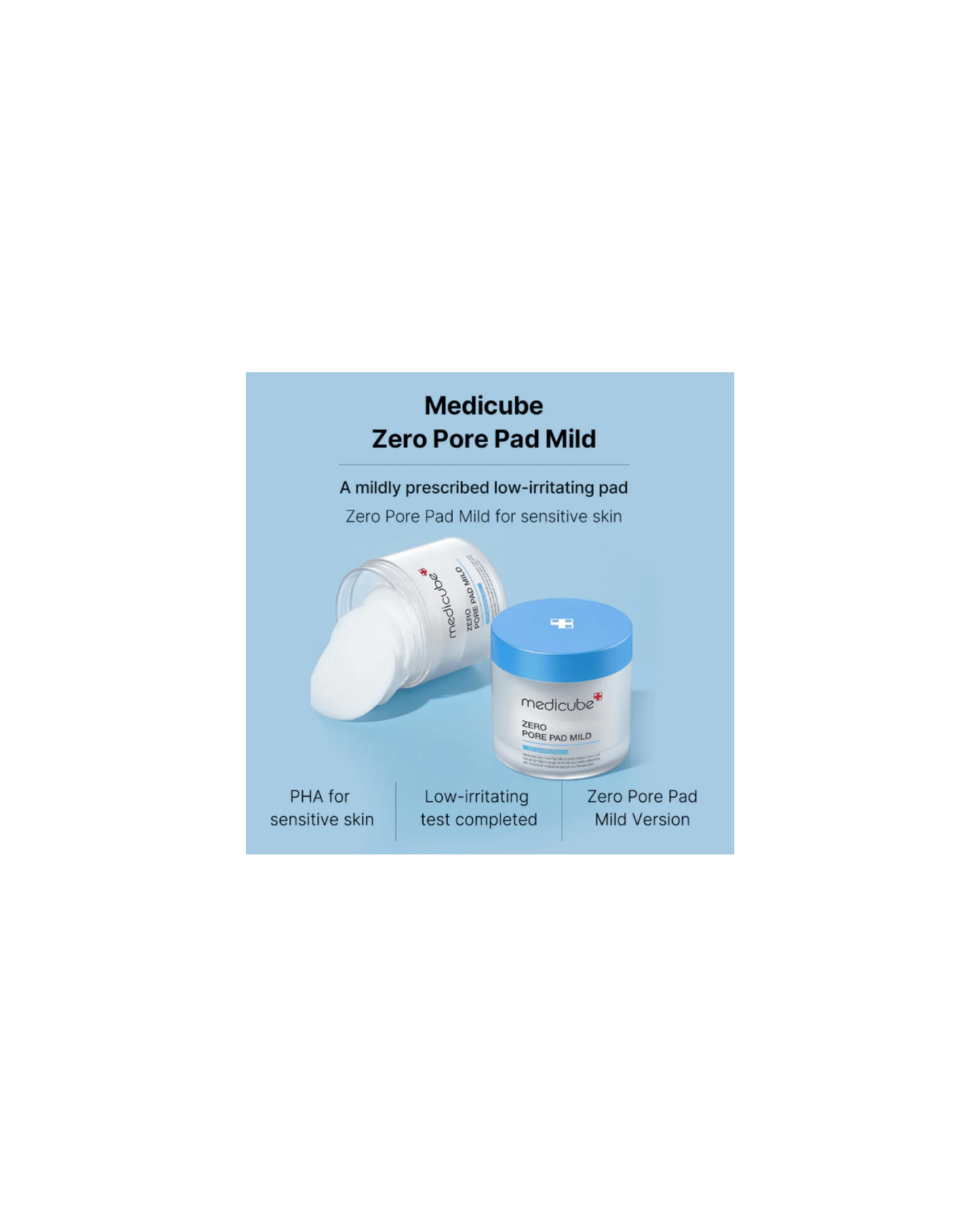Zero Pore Pad Mild produktförpackning med 70 toner pads