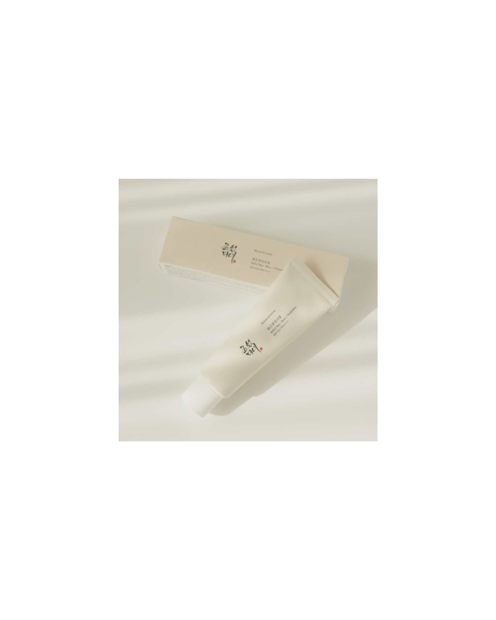 Beauty Of Joseon Relief Sun med ris och probiotika produktförpackning