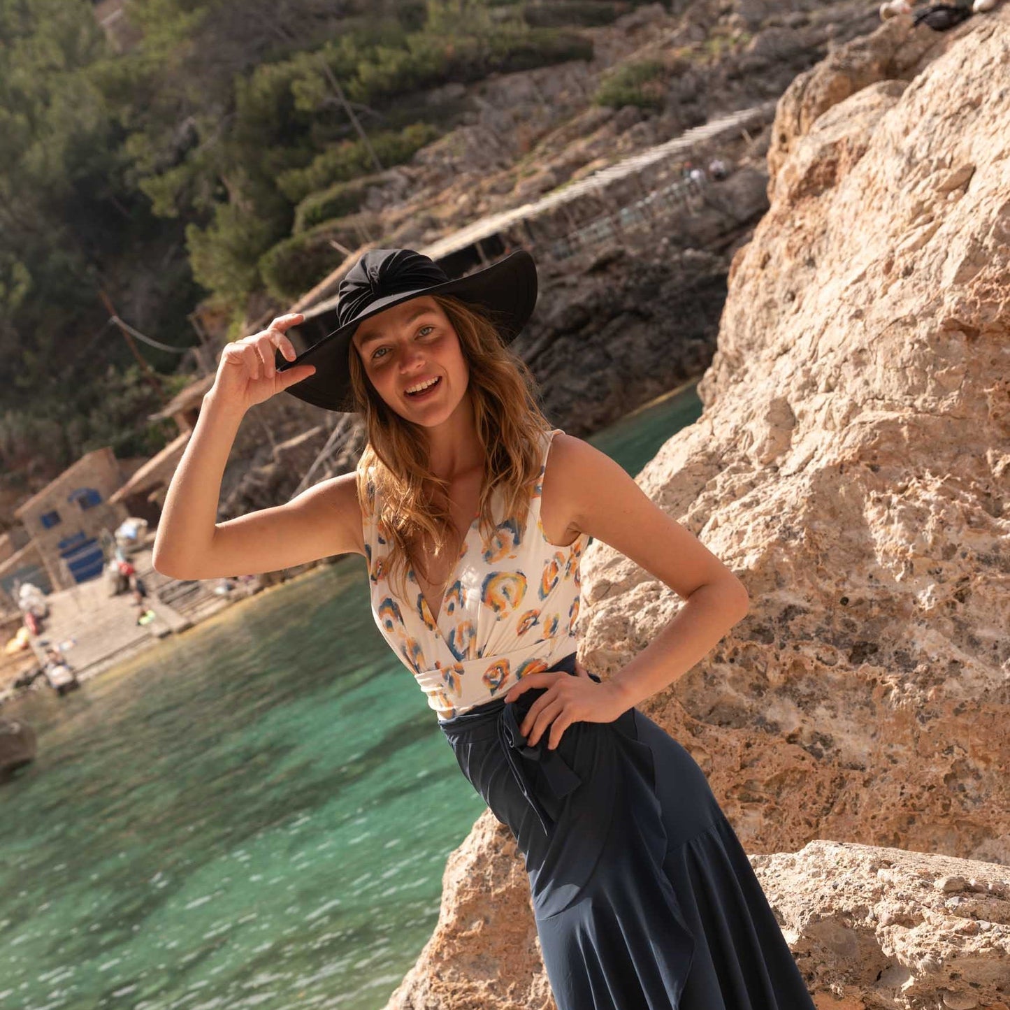Bahamas UV-solhatt Svart