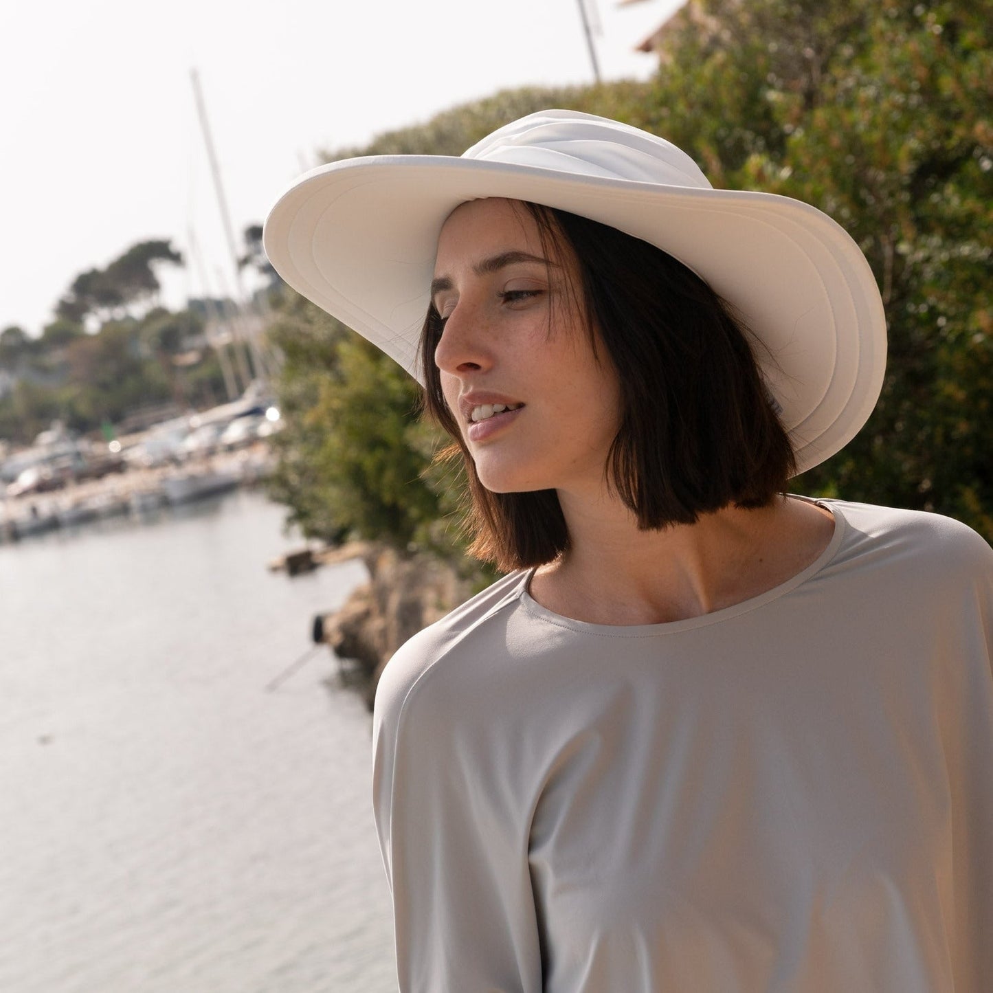 Bahamas UV-solhatt Vit